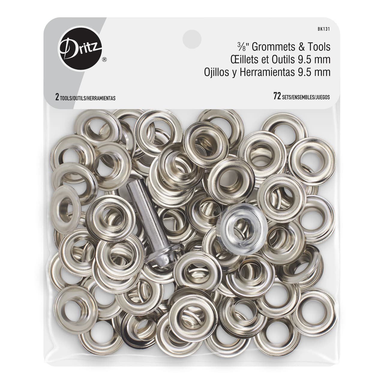 Dritz® Silver 3∕8" Grommets & Tools, 72 Sets